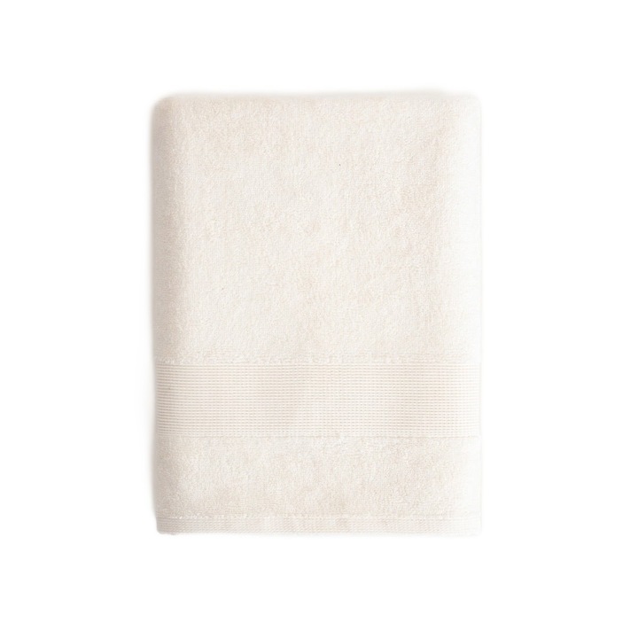 CELLEN ekrü törölköző, 70x130 cm, lyocell keverékkel