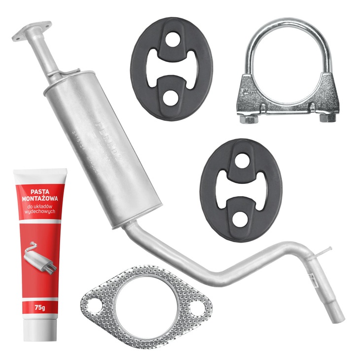 Toba centrala, set Ferroz pentru Ford Mondeo MK3 III 1.8i 10.2000-03.2007, 1798cc, elemente montaj incluse