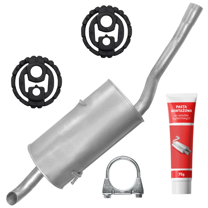 Toc de esapament set Ferroz pentru Citroen C8 2.0 HDI 2.2, elemente montaj, rezistent la coroziune, 75g pasta montaj
