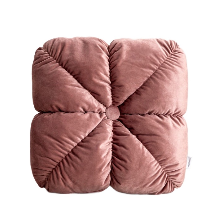 MARTINA díszpárna, rózsaszín, 45x45cm