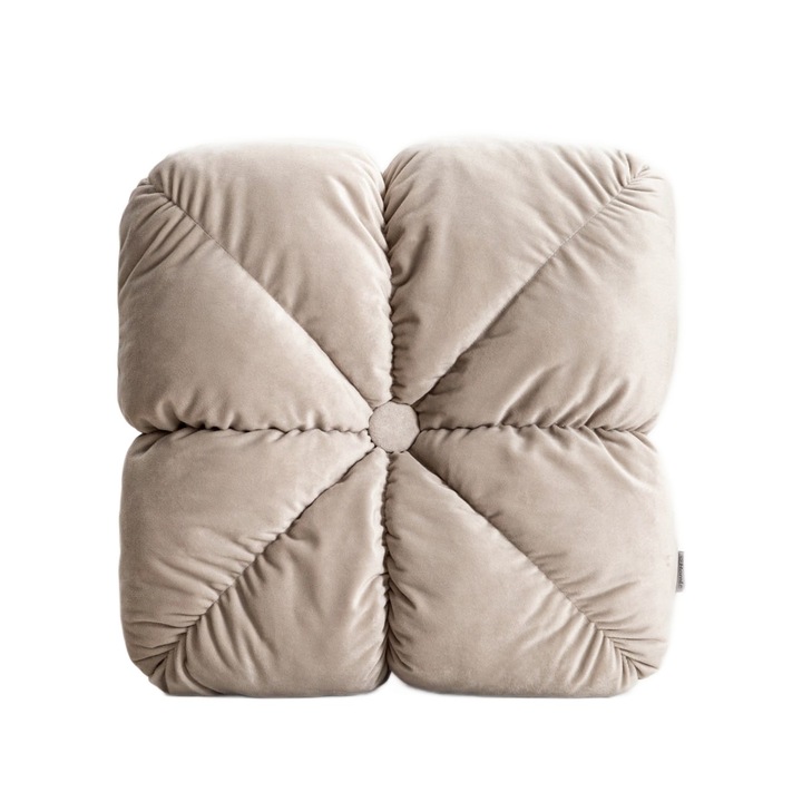 MARTINA díszpárna, bézs, 45x45cm