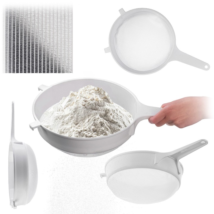 Strecurator plastic KADAX, 250mm, alb, rezistent la acizi, usor de curatat