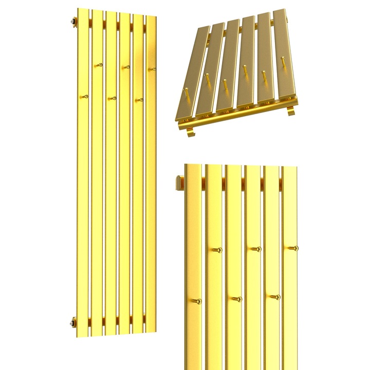 Radiator, Pro-term, Otel, BELLO HOOK140x45cm, 837W, Auriu