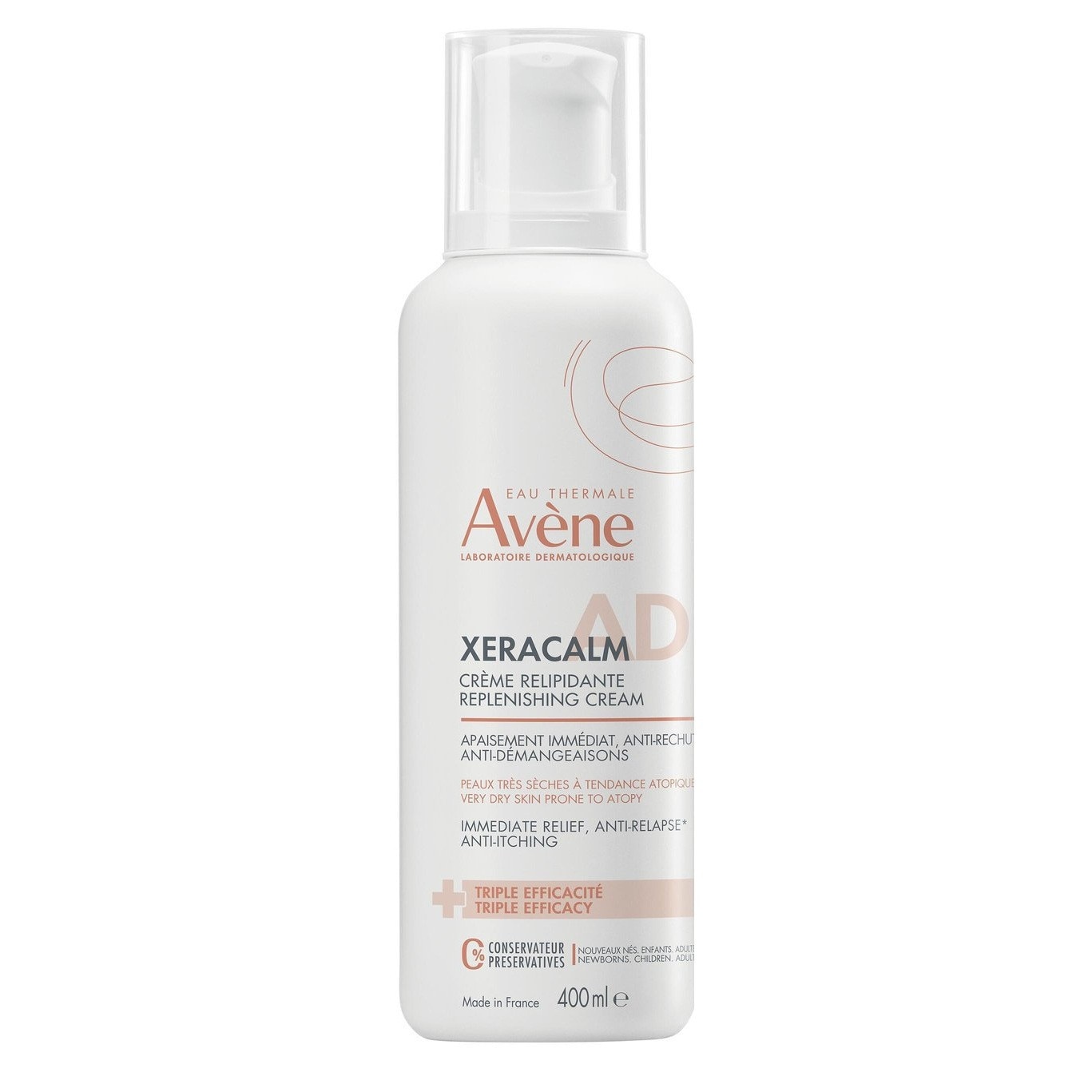 Balsam relipidant Xeracalm A.D. pentru piele uscata cu tendita atopica, 400 ml