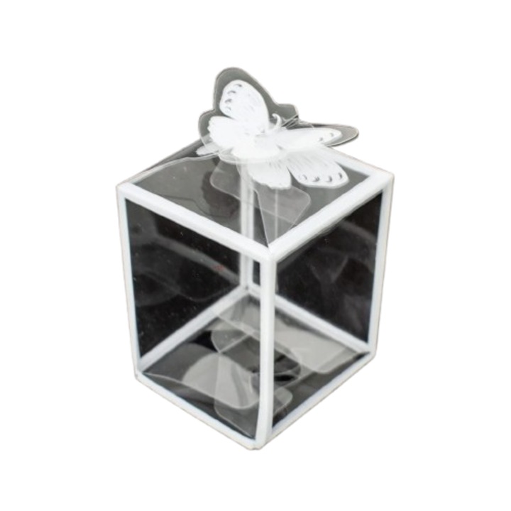 Set 5 de cutii transparente acetofan, 5x4x4 cm