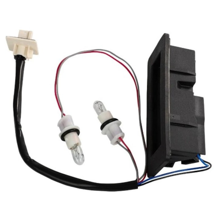 Buton deschidere portbagaj hayon Ventoo®, cu doua becuri pentru iluminat, compatibil Opel Astra H Kombi (2004–2014), Opel Zafira B (2005–2015)