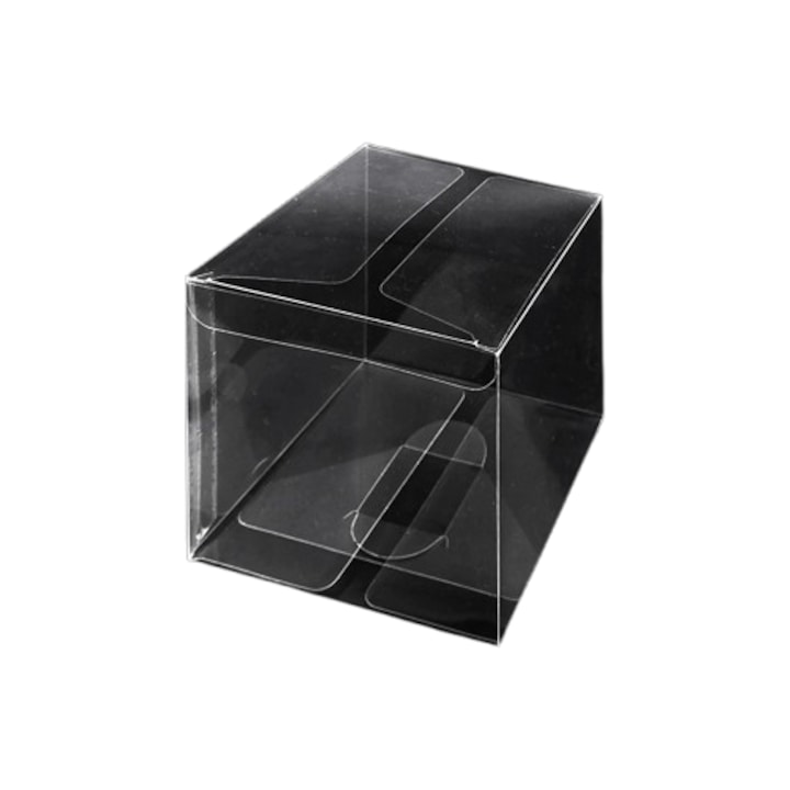 Set 5 de cutii transparente acetofan, 5x5x5cm