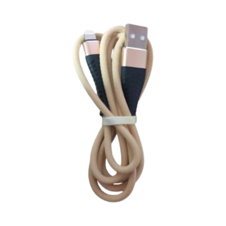 TehnoFusion USB - Lightning töltő/adatkábel, 90cm hosszúságú, megerősített, arany