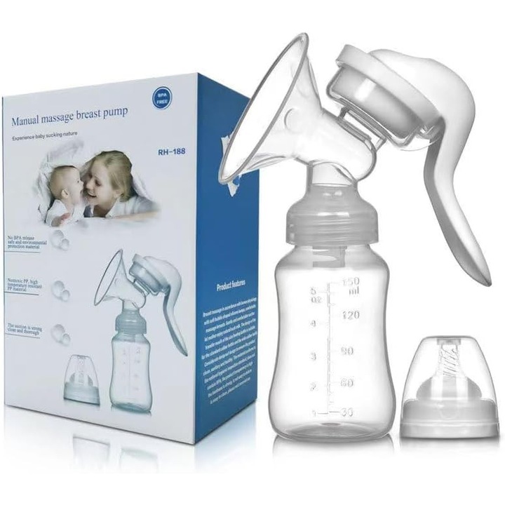 Kézi mellszívó, hordozható gyűjtő, szilikon, könnyen használható