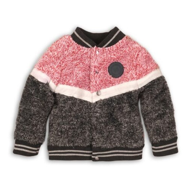 Cardigan fetite, Koko-Noko, plusat, multicolor, 110 cm