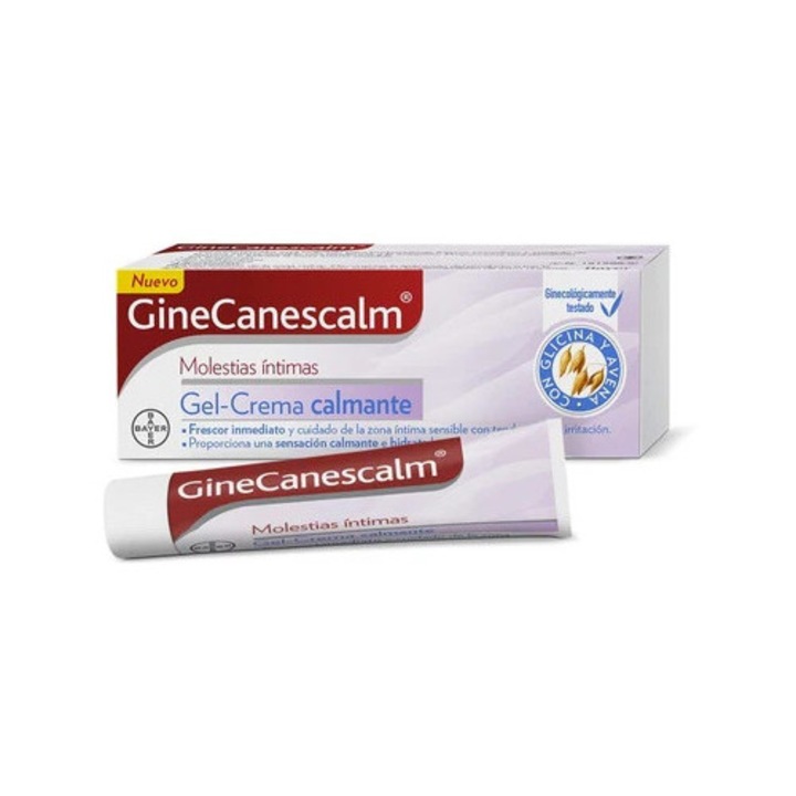 Gel-Crema Calmanta, GineCanescalm, 15g, alb