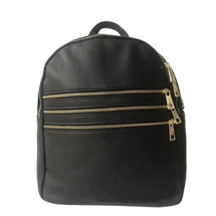 Rucsac dama din piele naturala Matis Atelier Draga - Negru