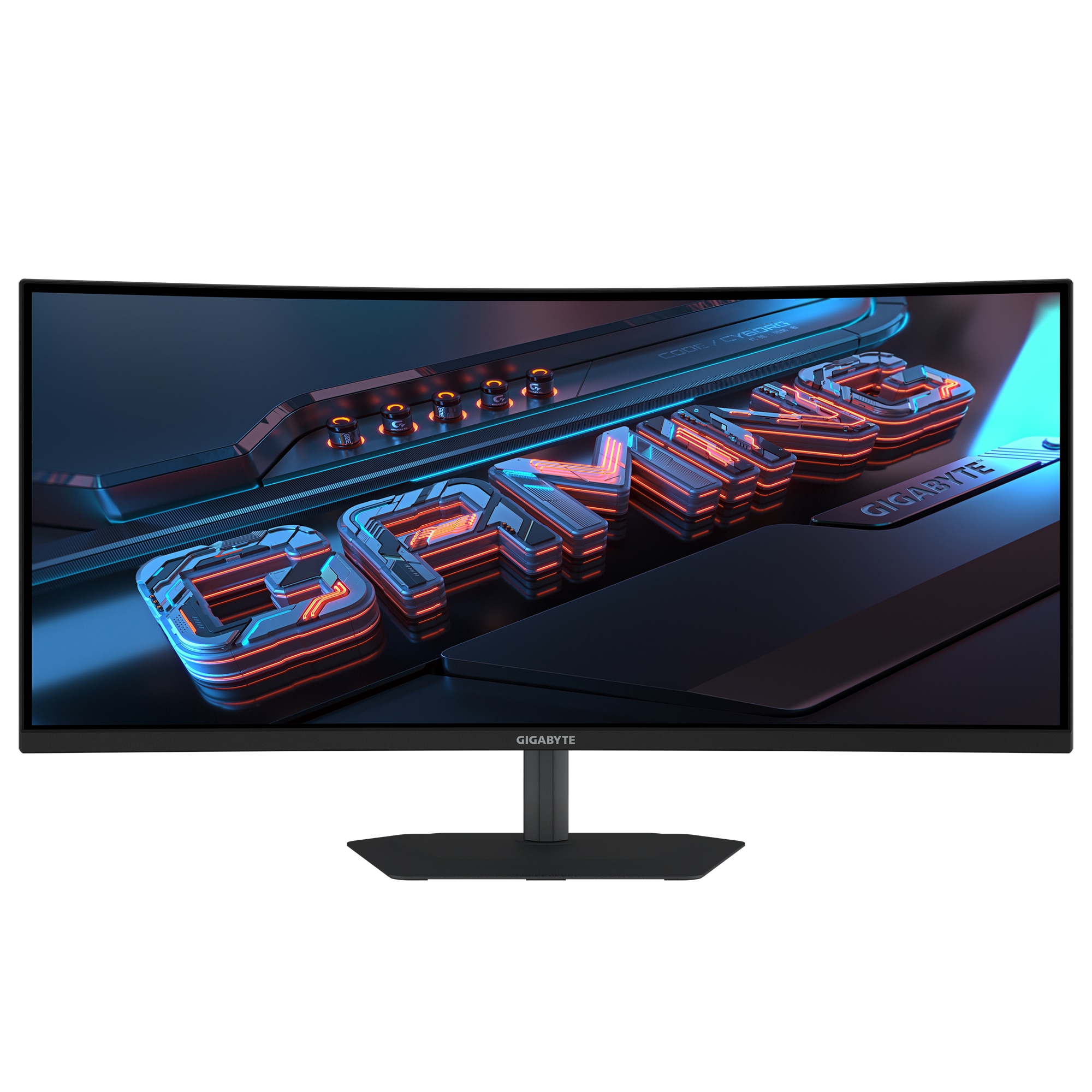 Monitor Gaming Curbat LED VA Gigabyte G34WQC2 EK, 34", UWQHD (3440x1440), 200 Hz, 1 ms GtG, AMD FreeSync Premium, curbura 1500R, boxe 2 x 2 W, conectivitate 2 x DP 1.4, 2 x HDMI 2.