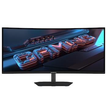Monitor Gaming Curbat LED VA Gigabyte G34WQC2 EK, 34", UWQHD (3440x1440), 200 Hz, 1 ms GtG, AMD FreeSync Premium, curbura 1500R, boxe 2 x 2 W, conectivitate 2 x DP 1.4, 2 x HDMI 2.0, 100 x 100 mm VESA, negru
