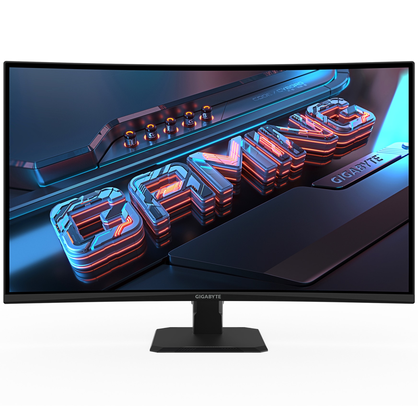 Monitor Gaming Curbat LED VA Gigabyte GS32QCA EK, 31.5", QHD (2560x1440), 180 Hz, 1 ms MPRT, Adaptive-Sync, curbura 1500R, boxe 2 x 2 W, conectivitate 2 x HDMI, 1 x DP, 100 x 100 m
