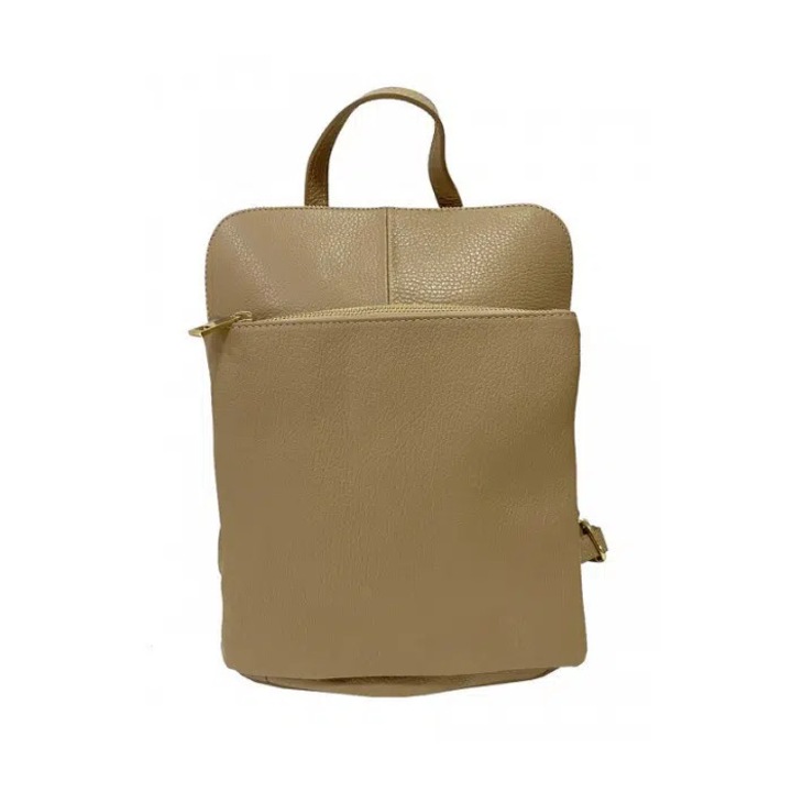 Rucsac dama din piele naturala Matis Atelier Cleopatra - Taupe