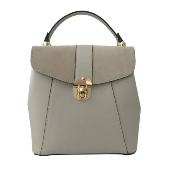 Rucsac dama din piele naturala Matis Atelier Gloria - Beige