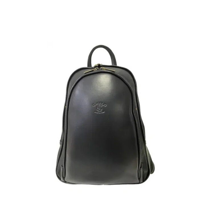 Rucsac dama din piele naturala Matis Atelier Mirela - Negru