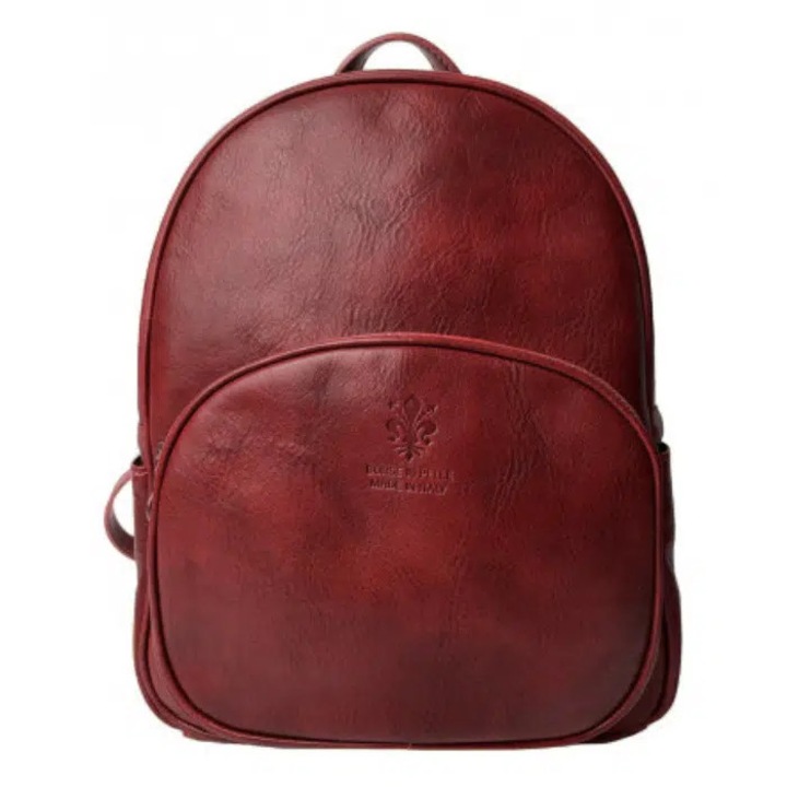 Rucsac dama din piele naturala Matis Atelier Sabina - Rosu