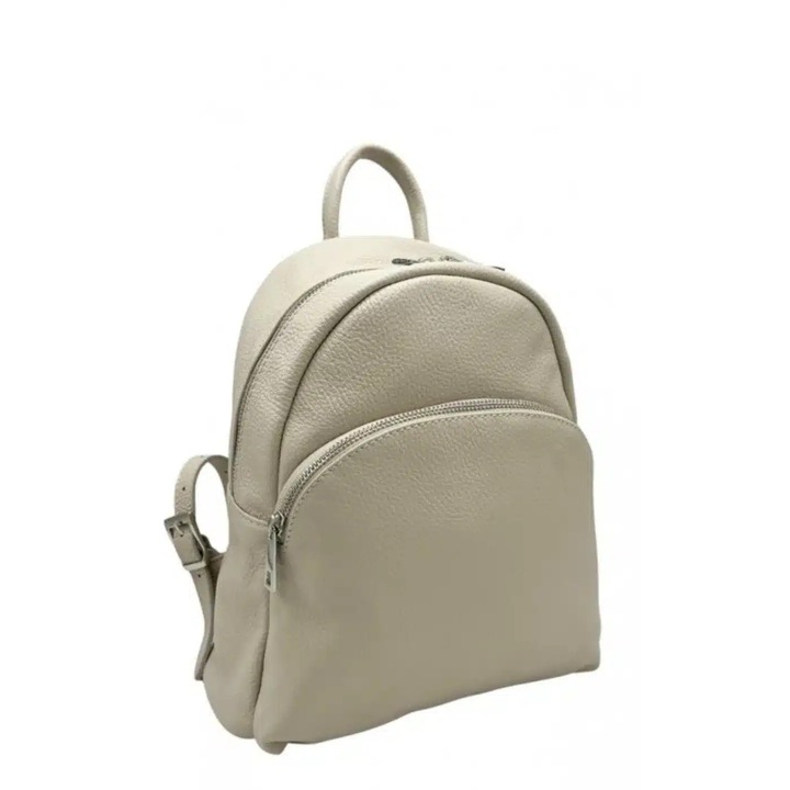 Rucsac dama din piele naturala Matis Atelier Leontina - Beige