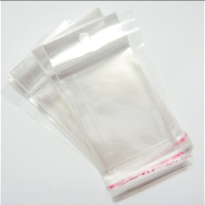 Pungi celofan, cu prindere, 14*7 cm, interior 9*7 cm, 100 buc