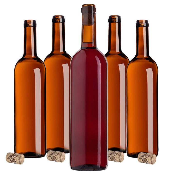 Sticla vin KADAX 750ml, maro set 10 bucati