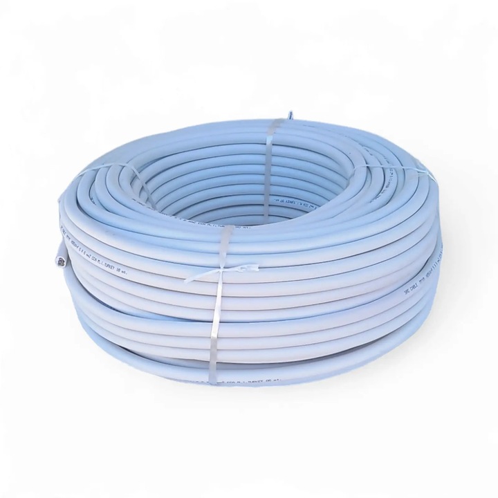 Cablu electric Premium 5x6 mm², 100 m, alb, MYYM / H05VV-F - COBI SMART®