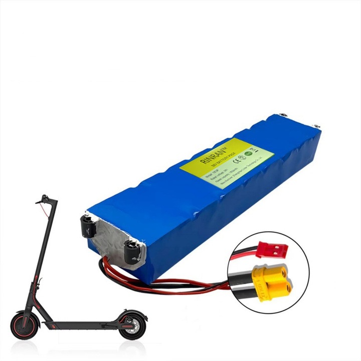 Pachet de baterii litiu-ion pentru M365, 36V, 7800mAh, conector XT30+JST, cu BMS, potrivit pentru trotinete electrice