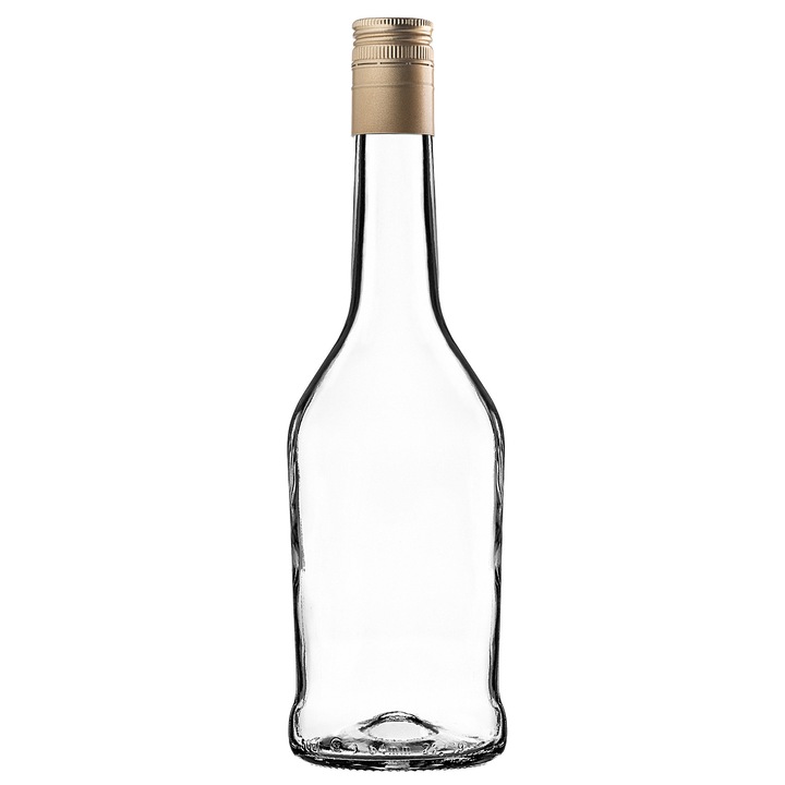 Sticla din sticla pentru bauturi, KADAX, 500ml, set de 5, transparent, 26x7,8cm
