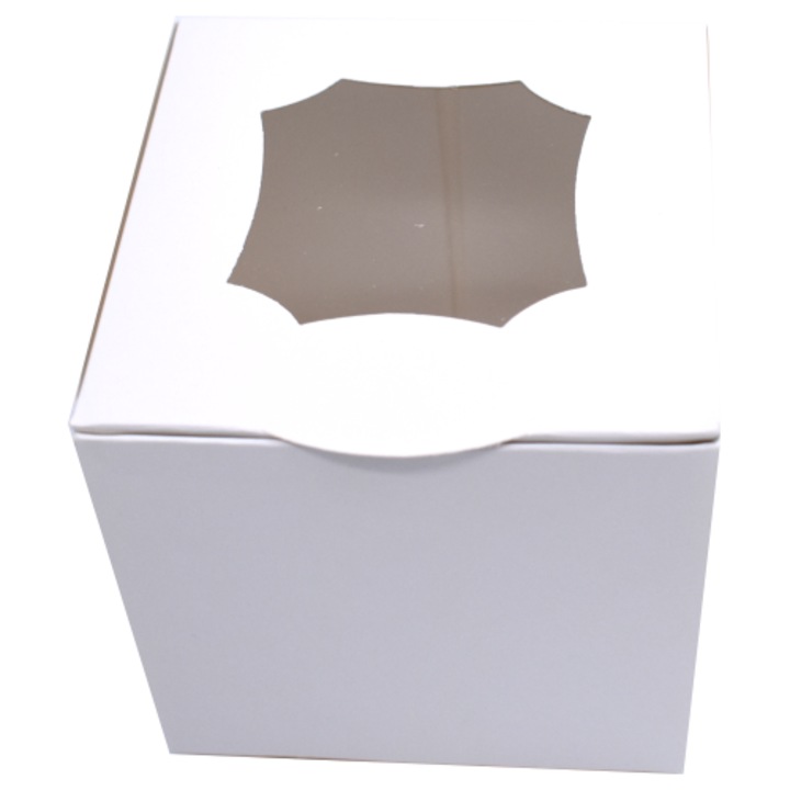 Set 100 buc cutii albe cu display 10x10x10 cm