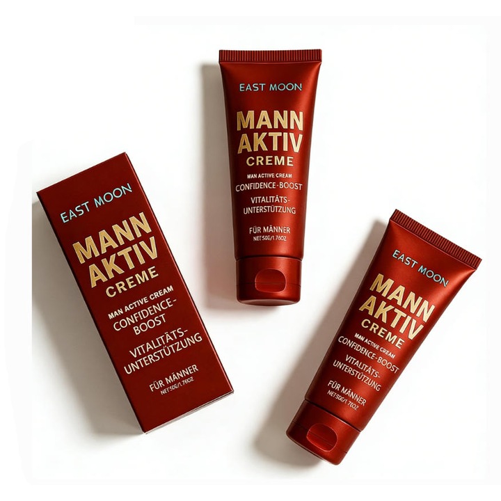 Комплект от 3 тубички ревитализиращ крем за мъже, East Moon, 50гр всяка, нежен към мъжката кожа