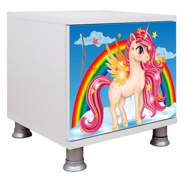 Noptiera Patolino Unicorn, multicolor, 40x40x45cm