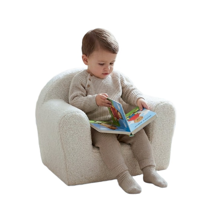 Scaun copii New Baby Teddy, crem, 42x53cm