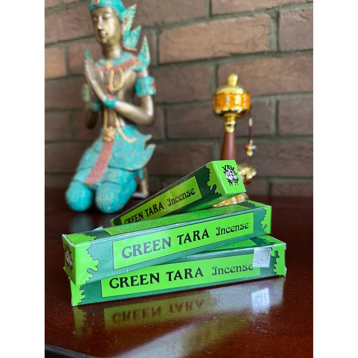 Tamaie tibetana Green Tara, consumabil religios, ierburi naturale, armonie