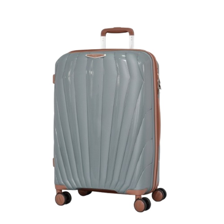 Куфар PERFECT++LINE PP 8011, Разширител, 65/44/27 см, Сив