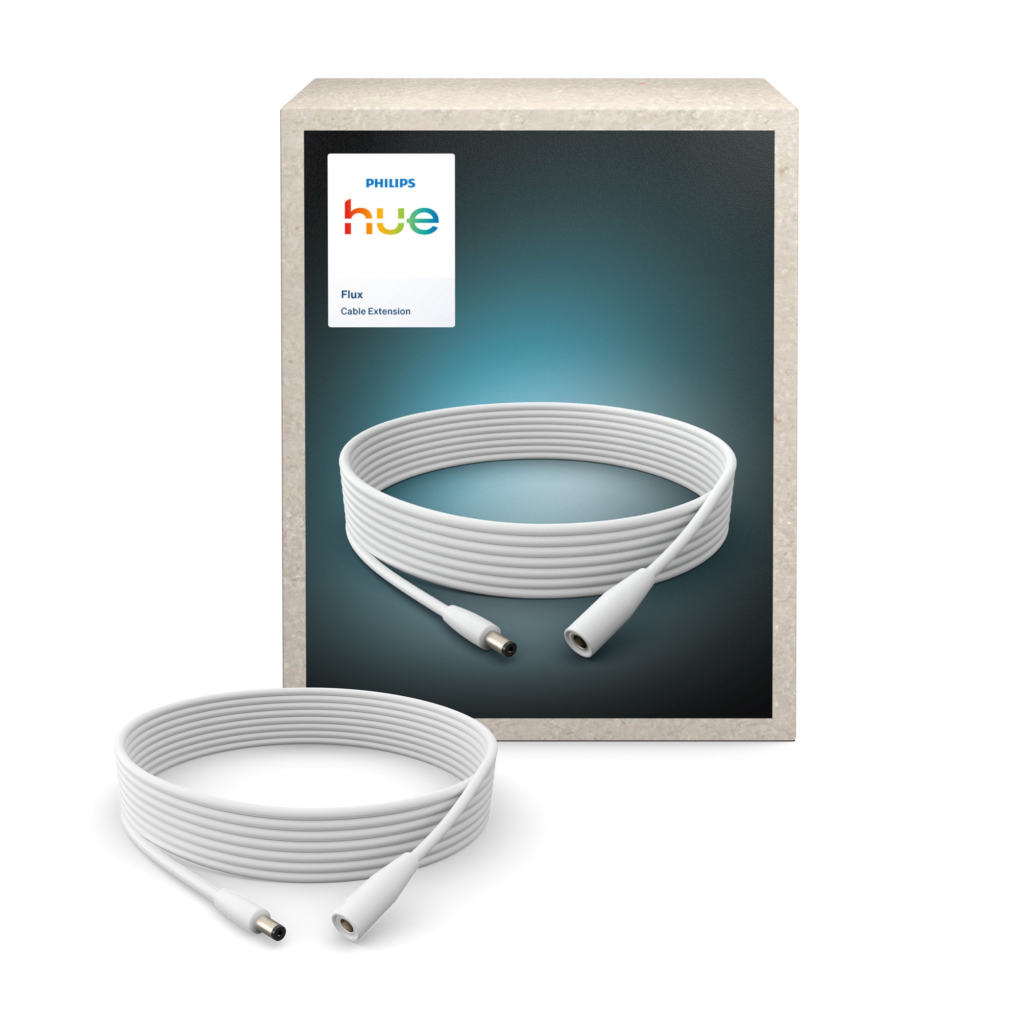 Cablu prelungitor banda LED Philips Hue Flux PSU, 5 m, PVC, Alb