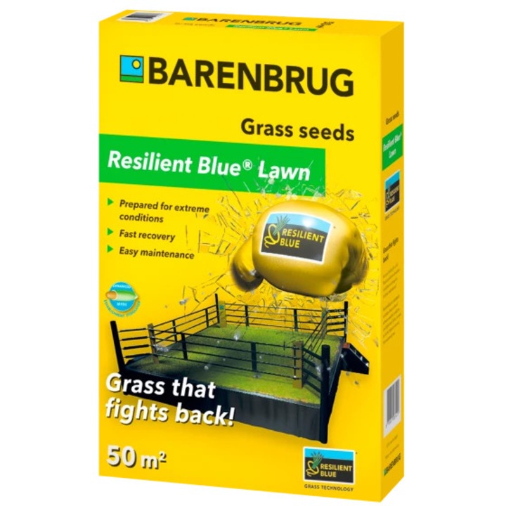 Semințe gazon Barenbrug Resilient Blue, 1 kg, toleranță la stres, regenerare rapidă, verde