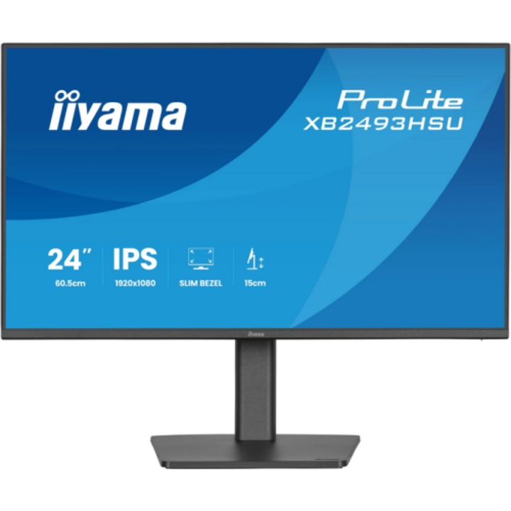Monitor IIYAMA 23.8" Full HD 1920x1080, HDMI, Negru