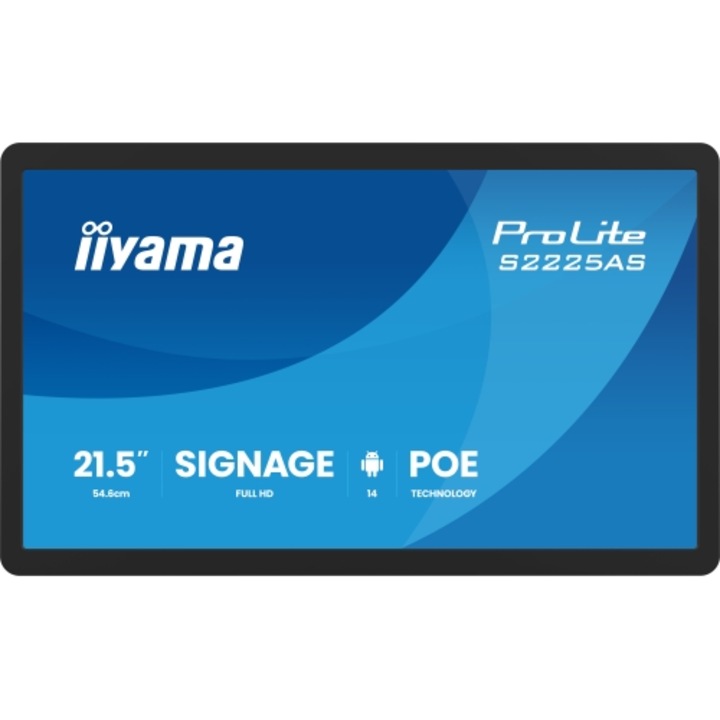Monitor Iiyama 21.5", Full HD 1920x1080, USB-C, Negru