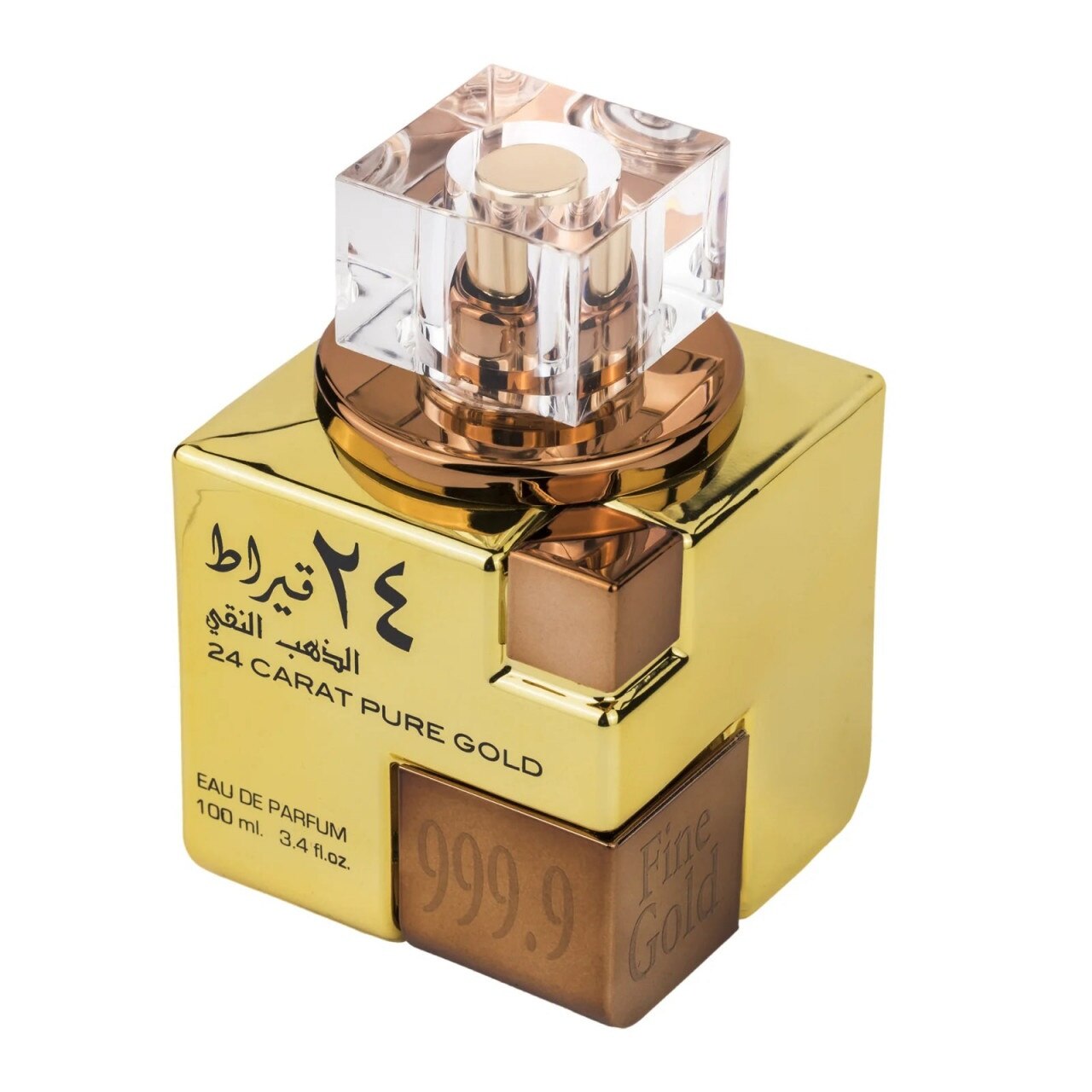 Apa de Parfum 24 Carat Pure Gold, Lattafa, Unisex, 100ml cu mostra