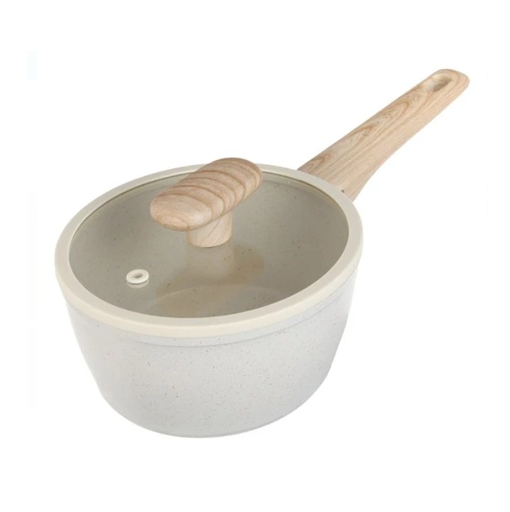 Cratita Neaderenta Lumi LUXURY, 16cm, 1L, ceramic, cu capac