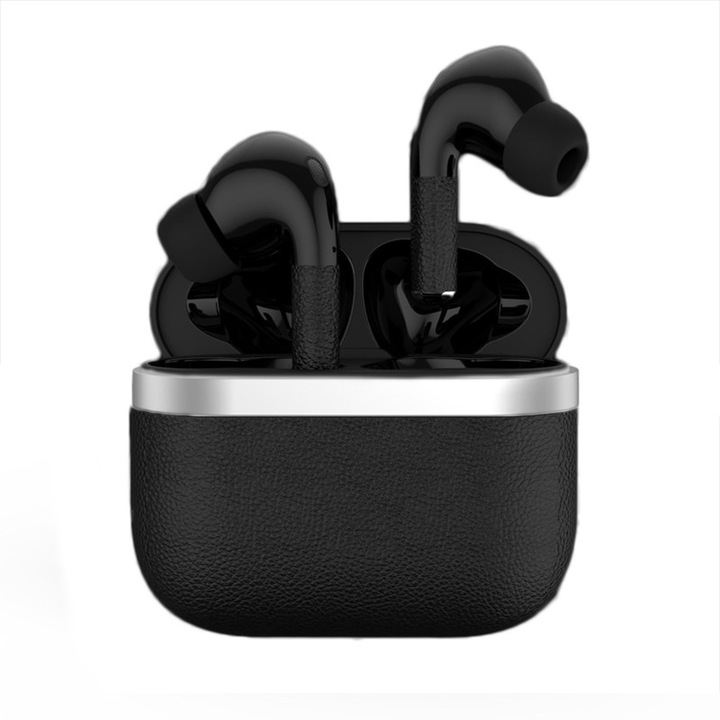 Casti Wireless Bluetooth 5.3 Casti, 3D Stereo cu Reducere a Zgomotului, Rezistent la apa IPX5, 24H durata de viata lunga, negru