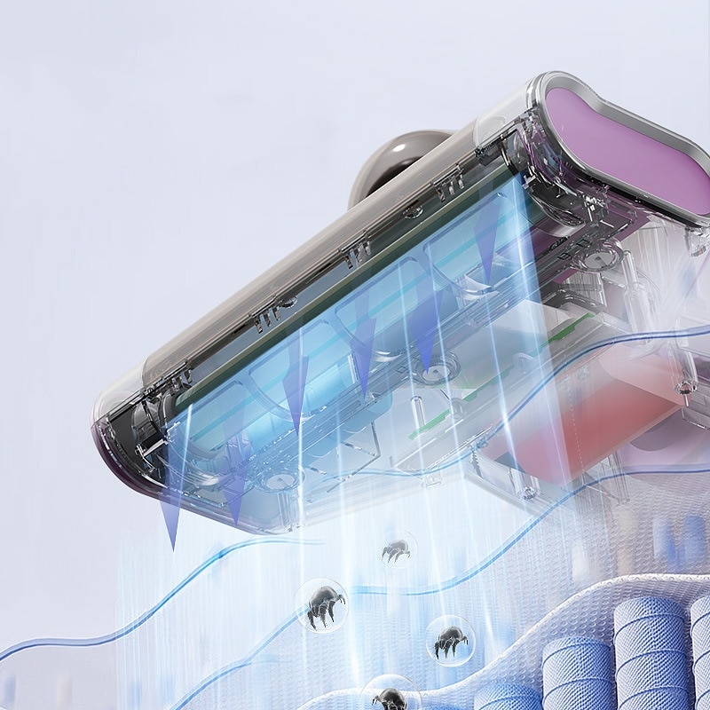 Aspirator portabil, 7500Pa, recipient praf 0.9L, ecran LED, sterilizare UV, gri inchis
