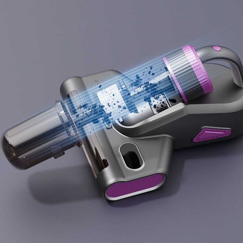 Aspirator portabil, 7500Pa, recipient praf 0.9L, ecran LED, sterilizare UV, gri inchis