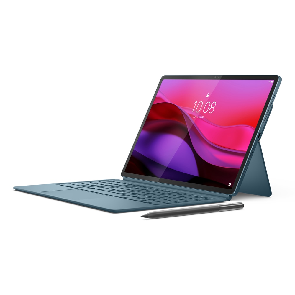 Tableta Lenovo Yoga Tab Plus, Procesor Qualcomm Snapdragon 8 Gen 3, Ecran 3K 12.7", 16GB RAM, 256GB Flash, Wi-Fi, Android, Bluetooth + Lenovo 2-in-1 Keyboard Pack + Lenovo Tab Pen Pro Albastru