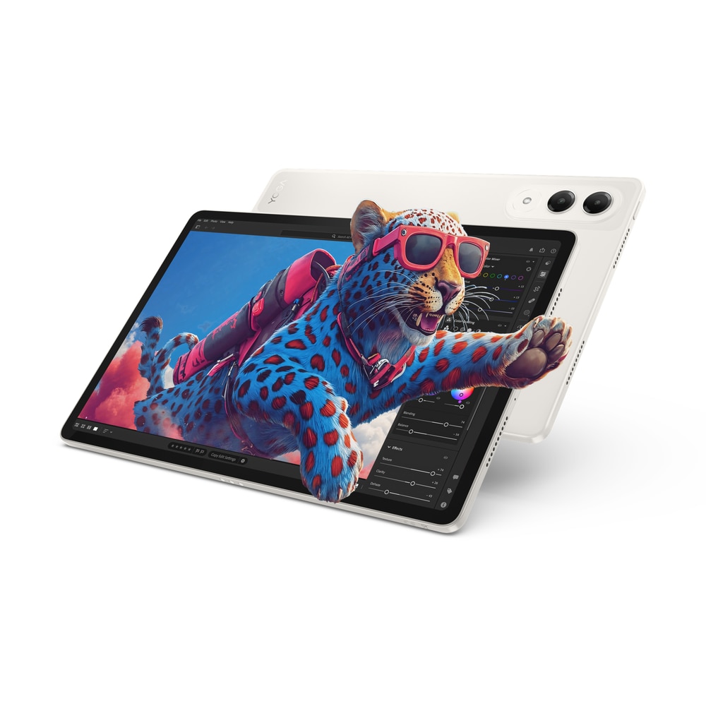 Tableta Lenovo Yoga Tab TB710FU, Snapdragon 8 Gen 3, 8GB RAM, 256GB, set cu Lenovo Tab Pen Pro si Lenovo Keyboard Pack, Bej