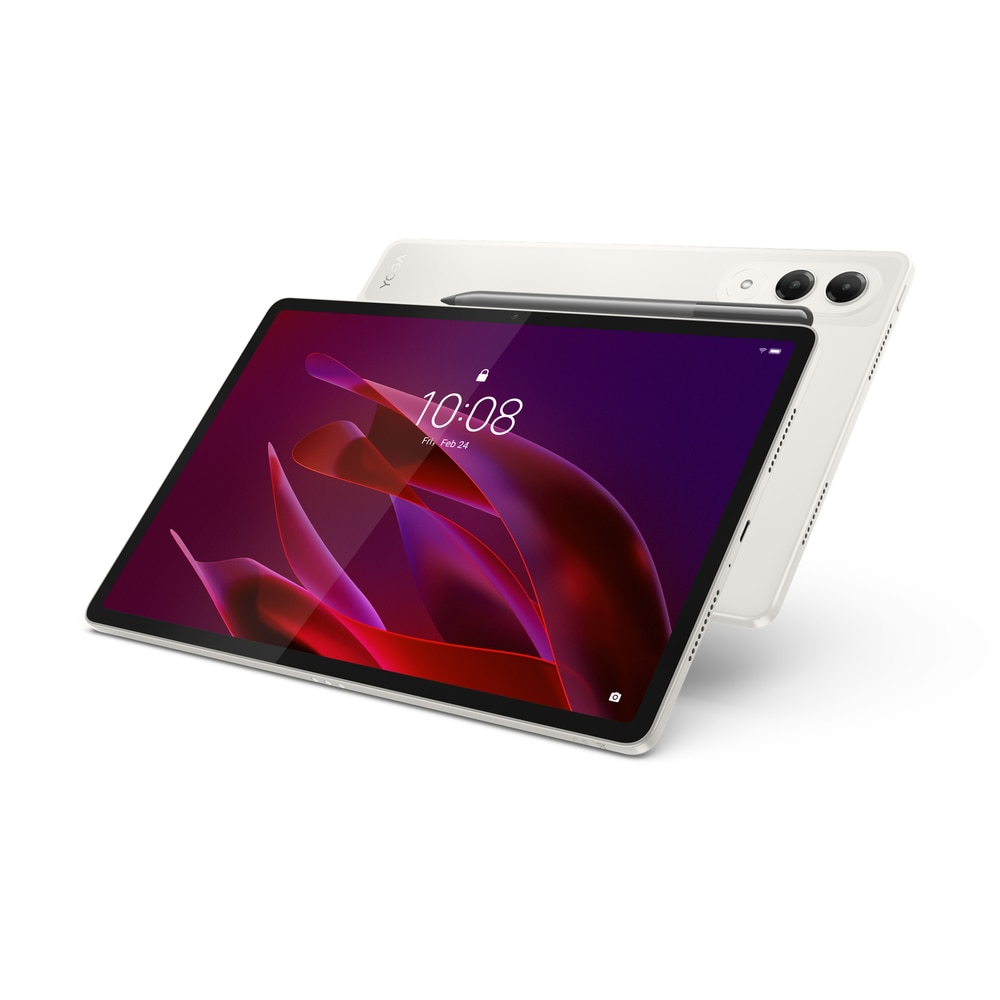 Tableta Lenovo Yoga Tab TB710FU, Snapdragon 8 Gen 3, 8GB RAM, 256GB, set cu Lenovo Tab Pen Pro si Lenovo Keyboard Pack, Bej