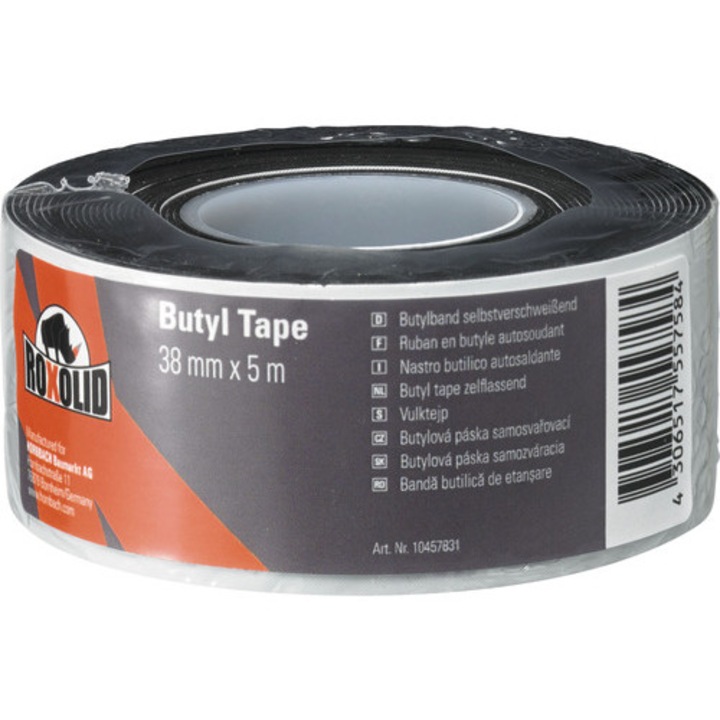 Banda butilica de etansare ROXOLID Butyl Tape 38 mm x 5 m