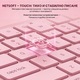 Клавиатура NETSTAT®, Безжична, Bluetooth, 3 Устройства, Безжична, 105 Клавиша Full-Size, NumPad, Тиха Scissor-Foot, Anti-Ghosting, 1000Hz, Ултра-тънка 16мм, Преносима, USB Type-C, Презареждаема 400mAh, macOS, Windows, Android, Pозова