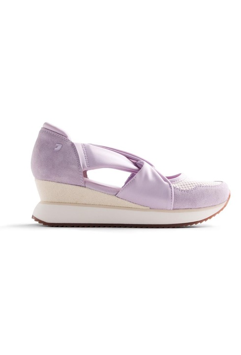Gioseppo, Pantofi sport de piele intoarsa cu decupaje Tuhelj, Lila